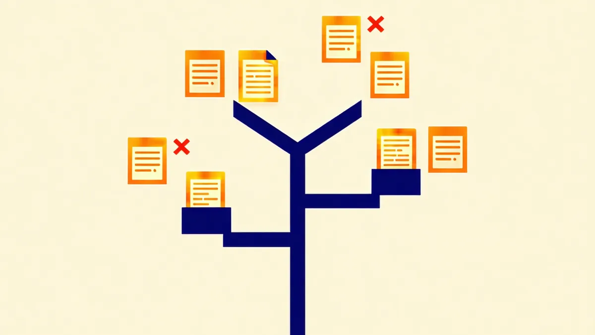 Editorial concept showing structured decision-making with transparent criteria